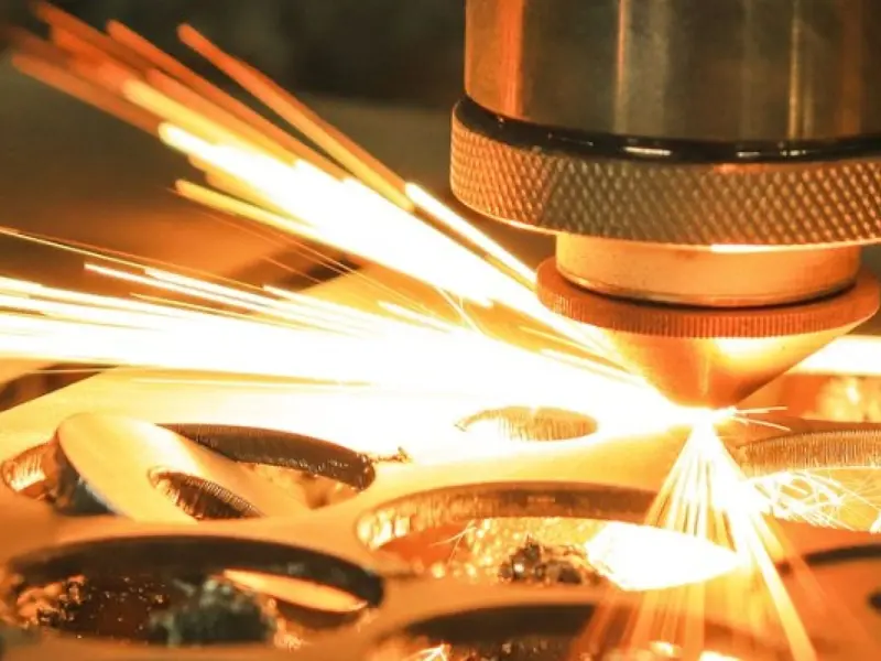 Close up of welding machine.